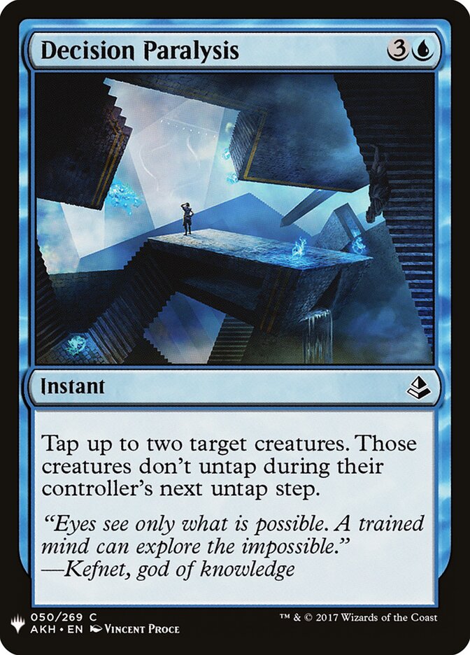 Decision Paralysis card front