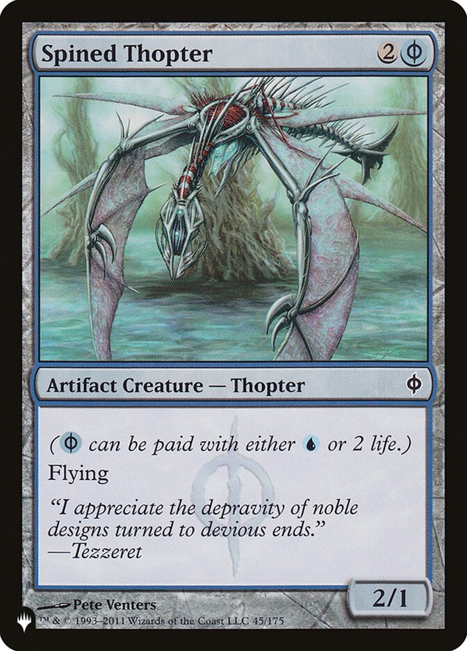 Spined Thopter card front