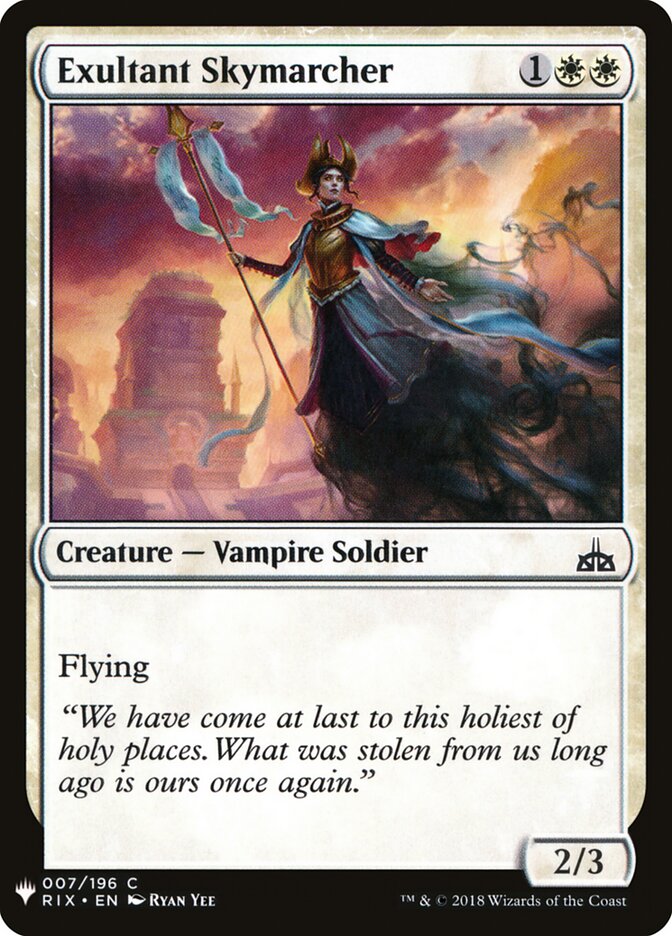 Exultant Skymarcher card front
