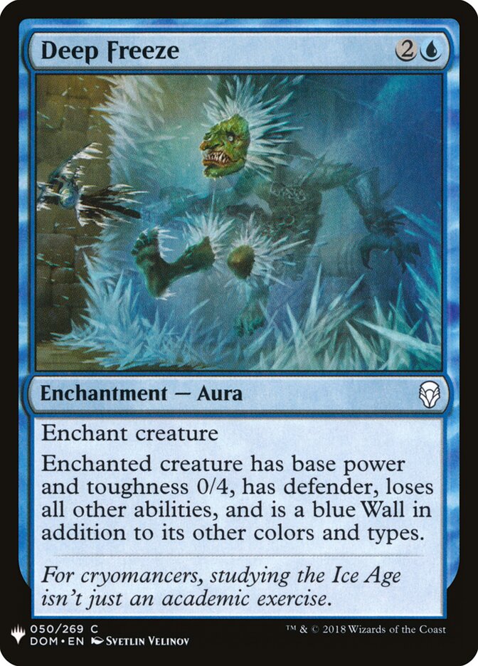 Deep Freeze card front