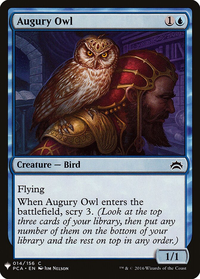 Augury Owl card front