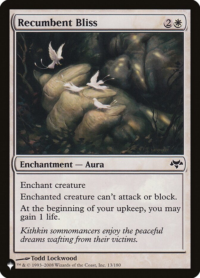 Recumbent Bliss card front