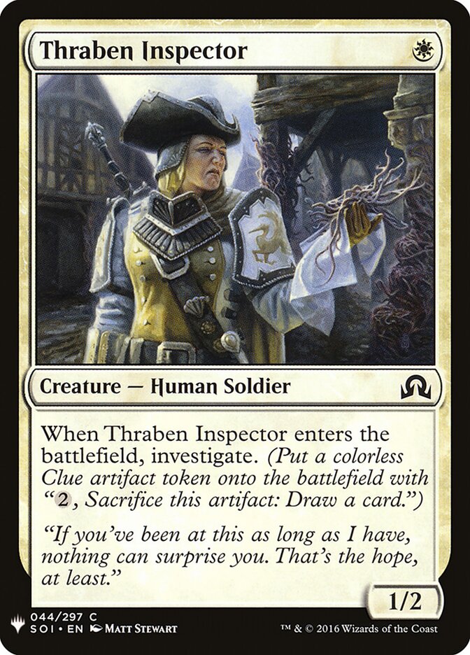 Thraben Inspector card front