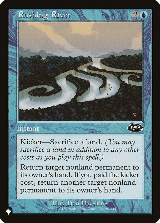 Rushing River card front