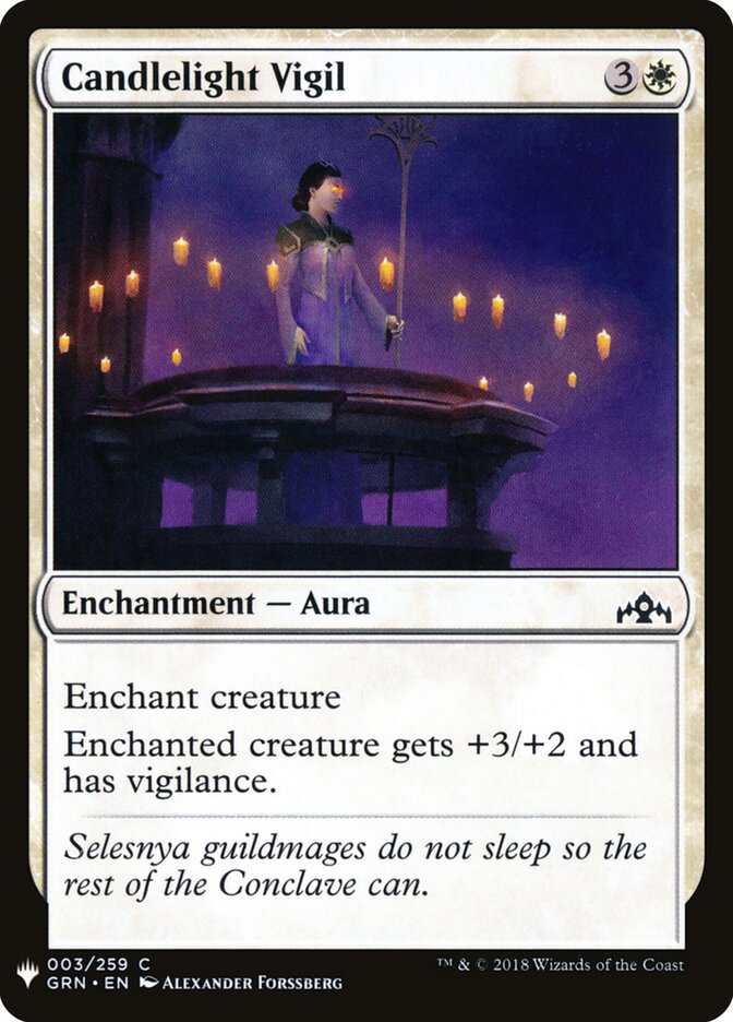 Candlelight Vigil card front