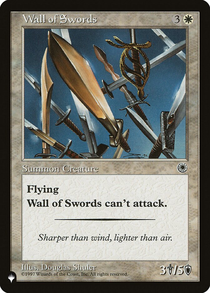Wall of Swords card front