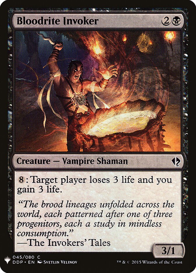 Bloodrite Invoker card front