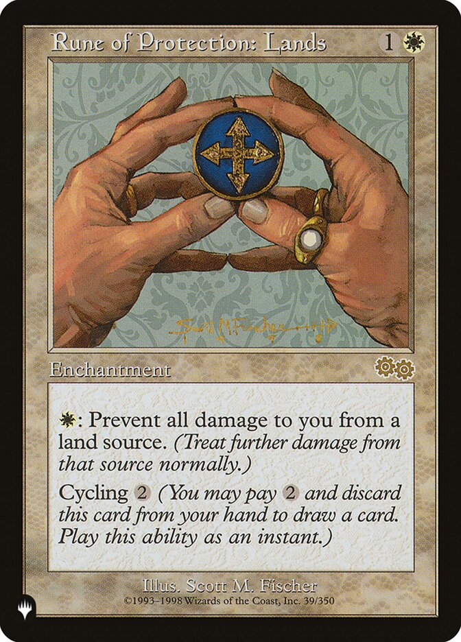 Rune of Protection: Lands card front