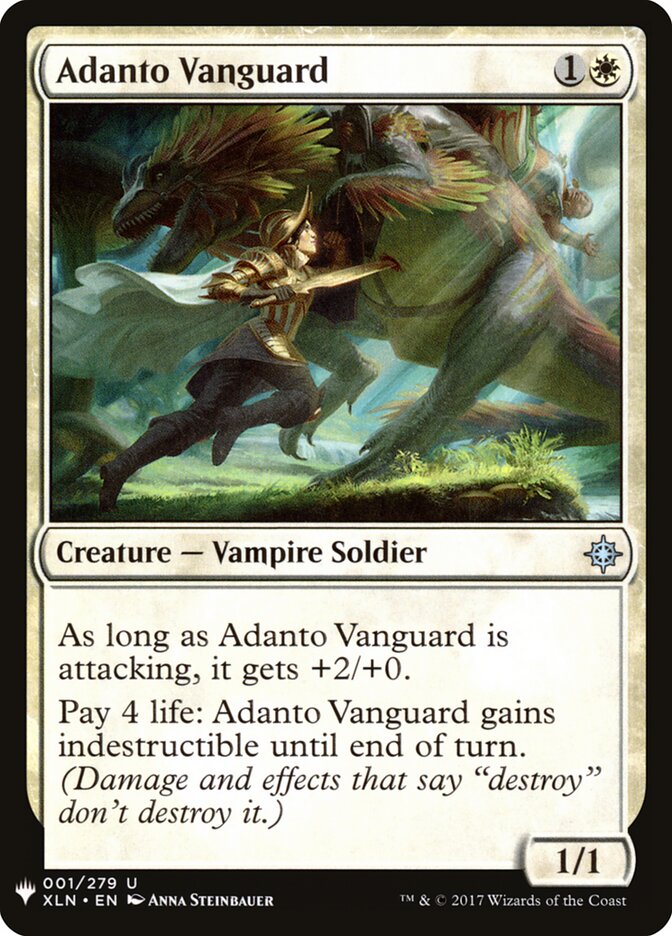 Adanto Vanguard card front
