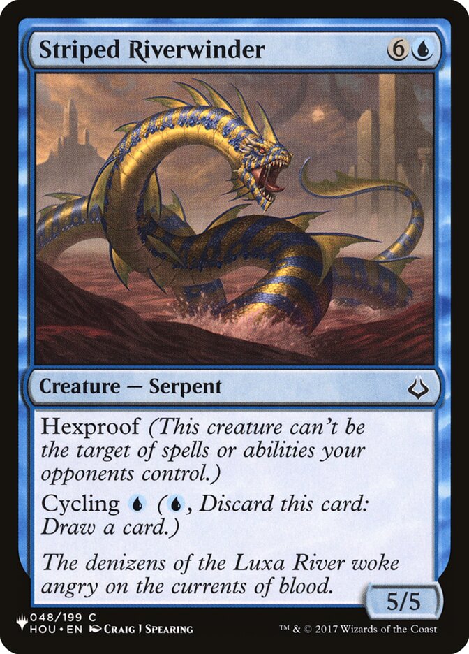 Striped Riverwinder card front