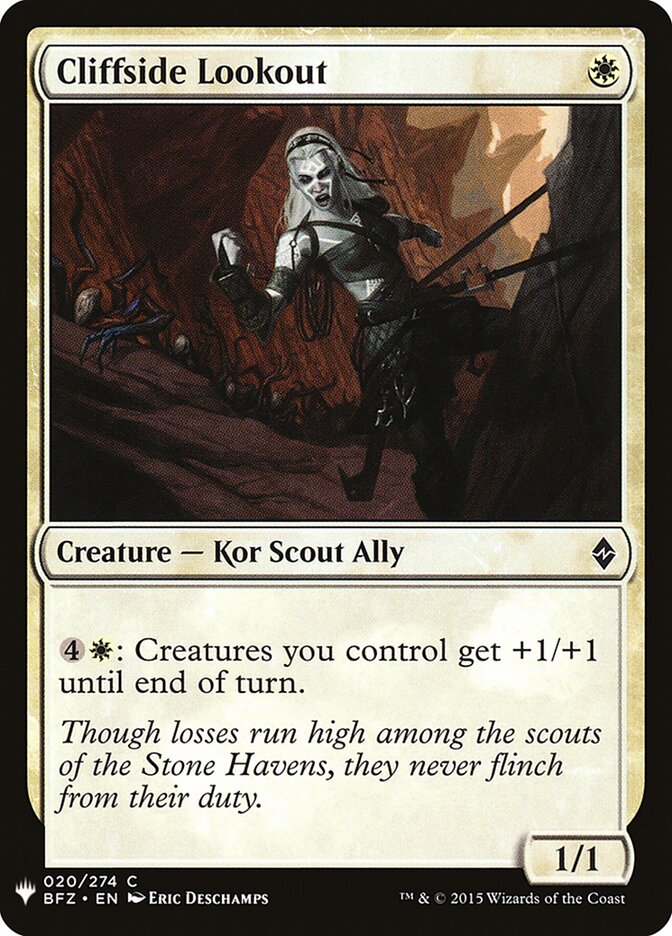 Cliffside Lookout card front