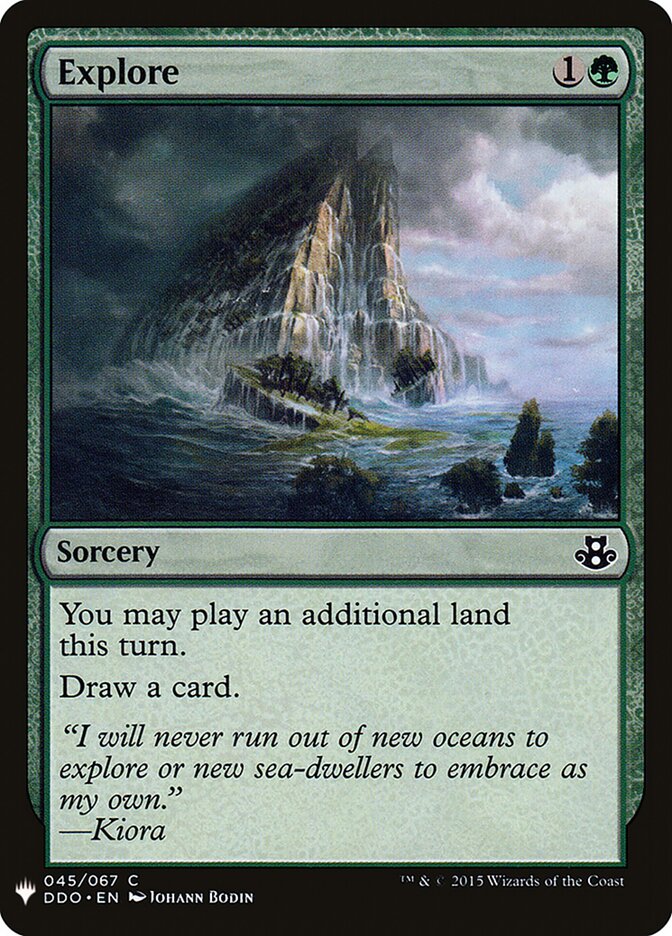 Explore card front