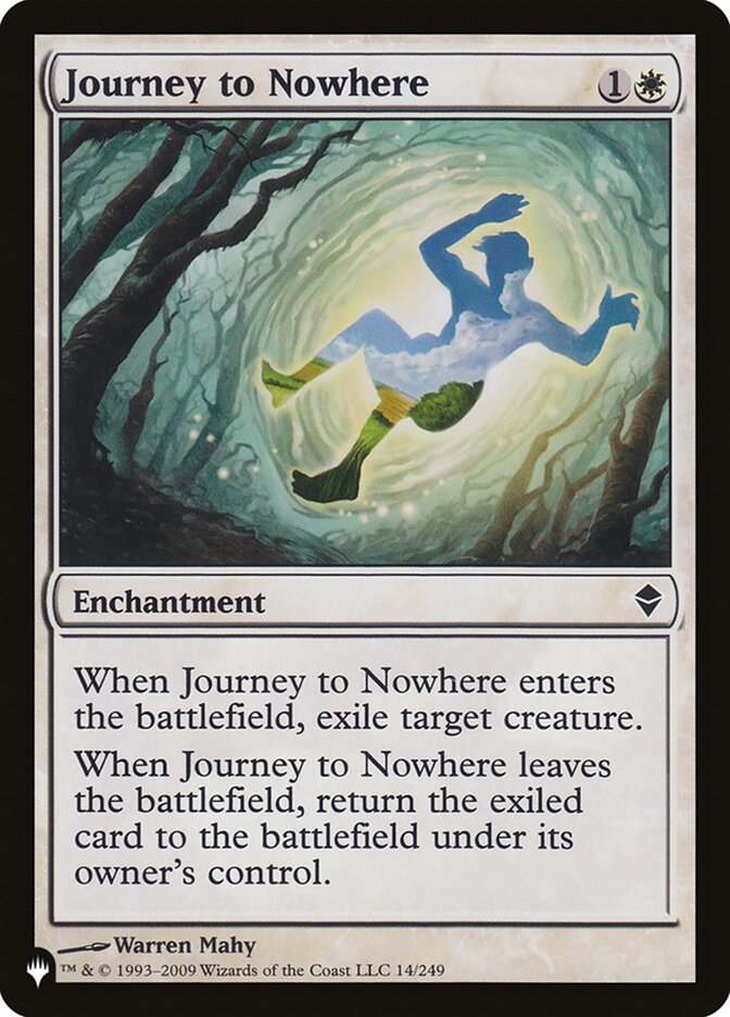 Journey to Nowhere card front