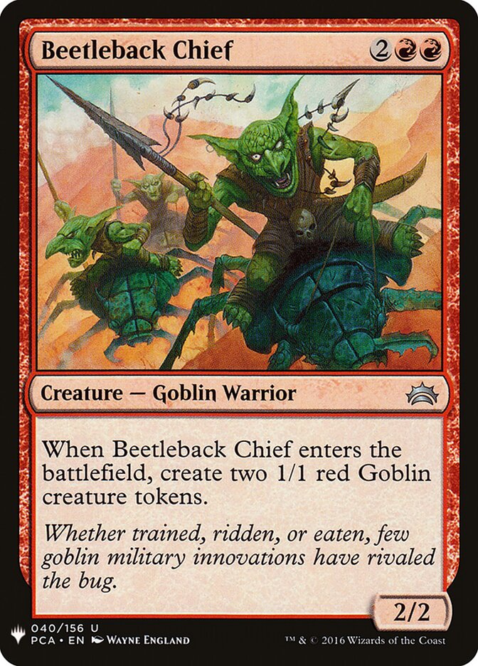 Beetleback Chief card front