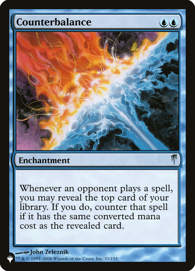 Counterbalance card front