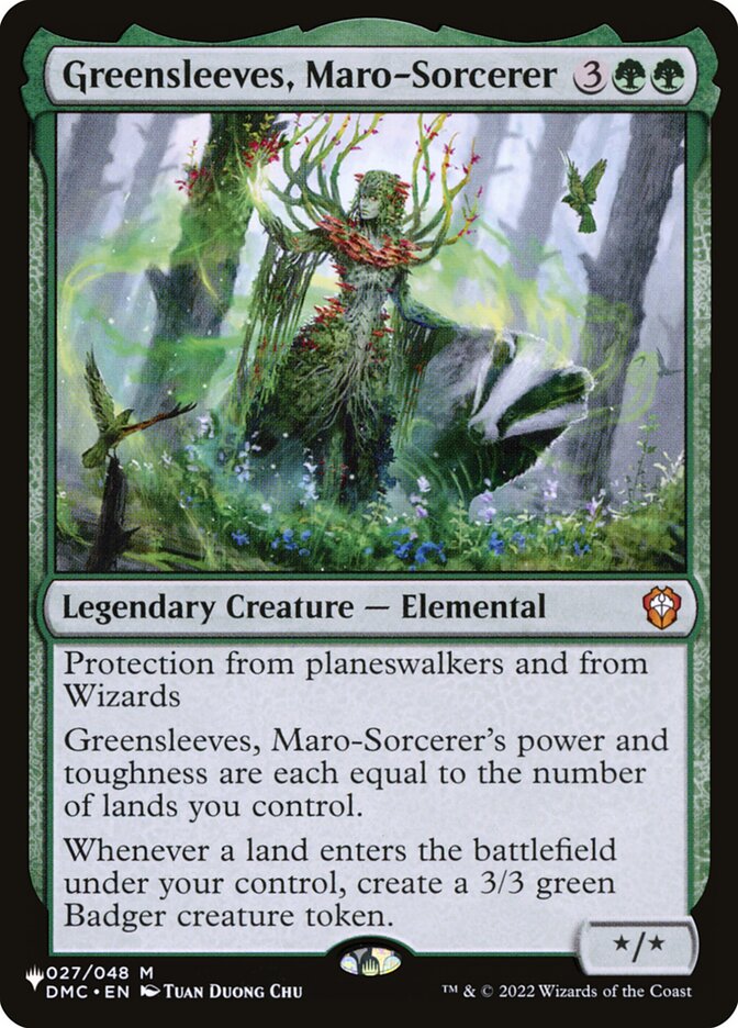 Greensleeves, Maro-Sorcerer card front