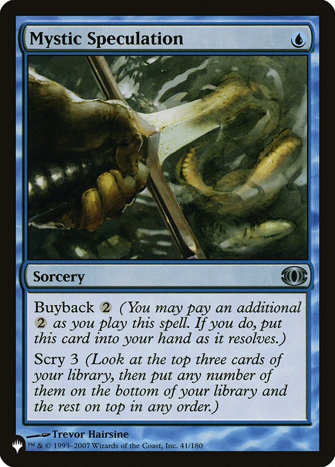 Mystic Speculation card front