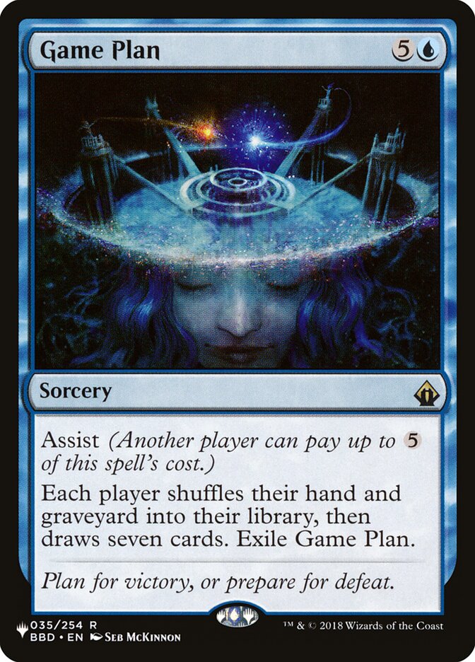 Game Plan card front