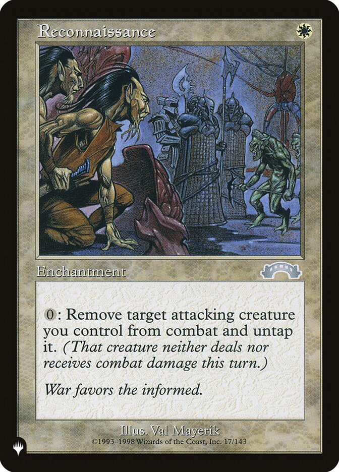 Reconnaissance card front
