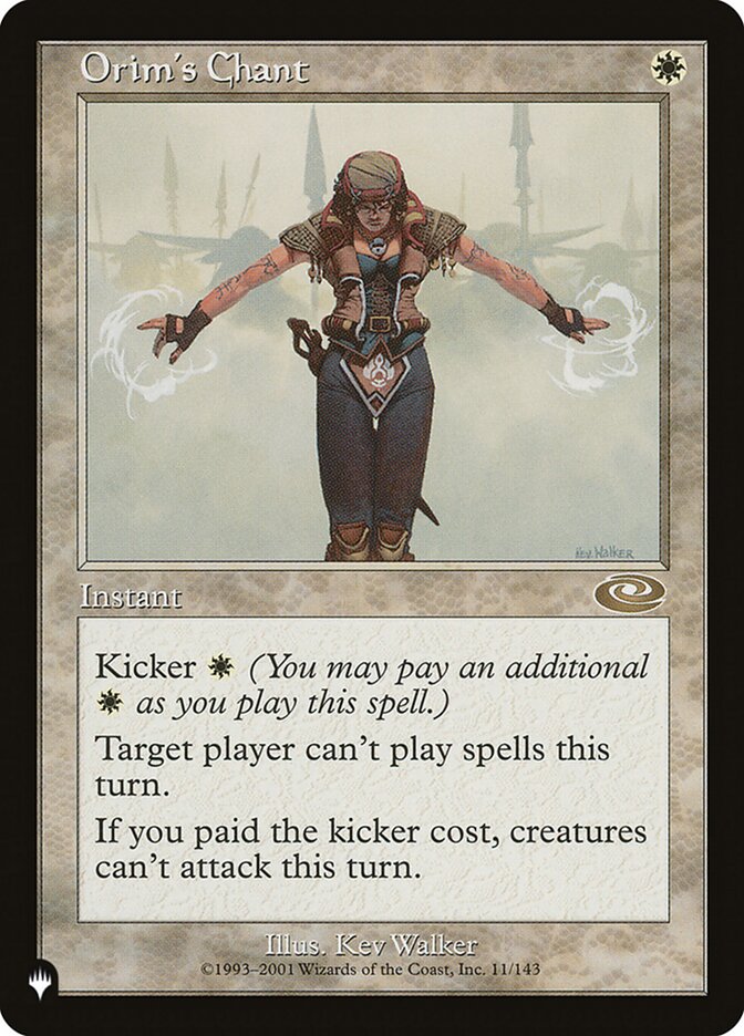 Orim's Chant card front