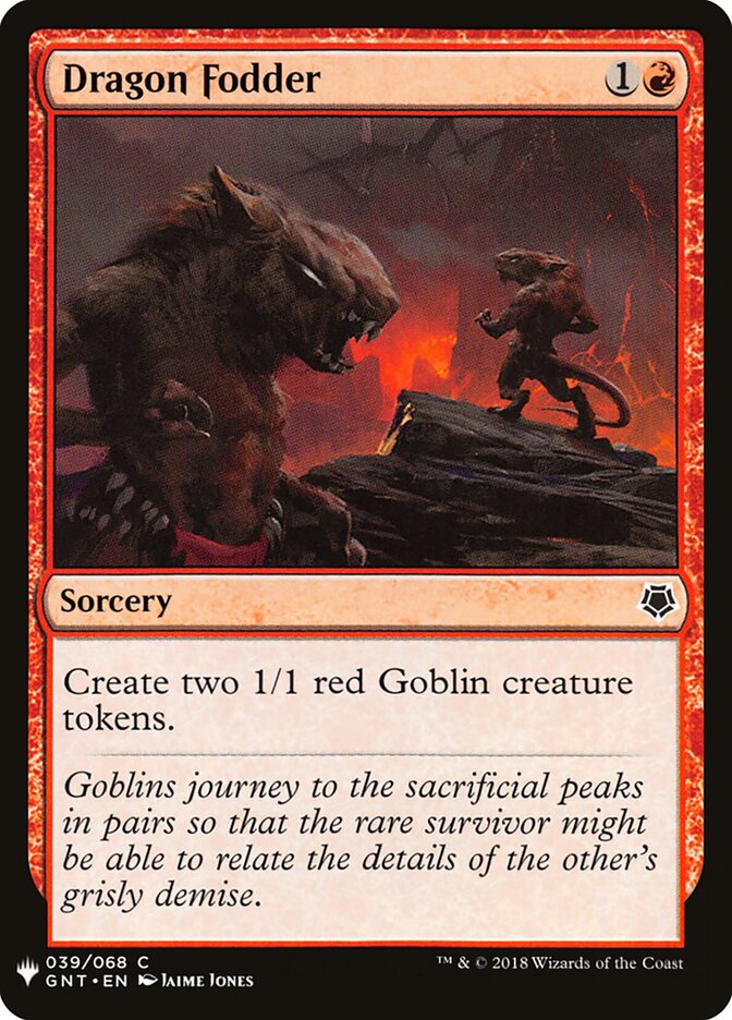 Dragon Fodder card front