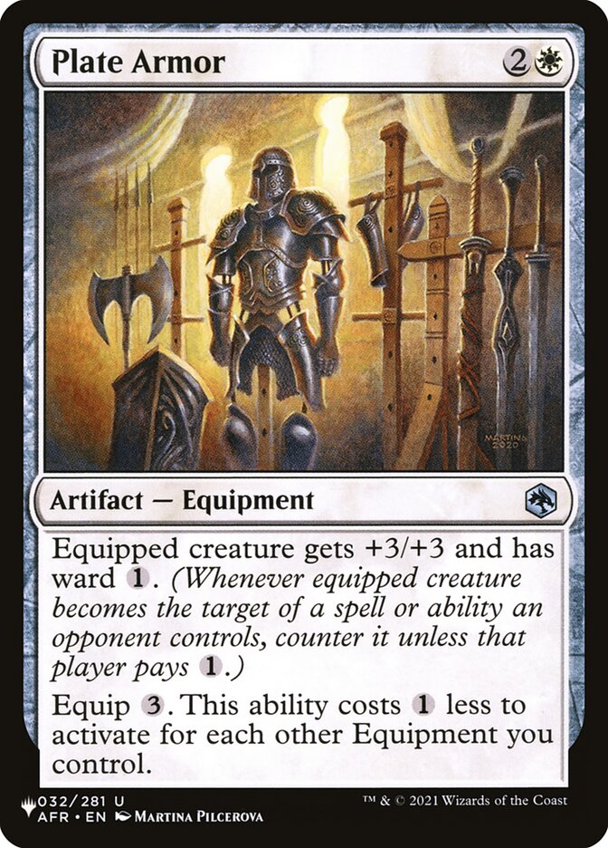Plate Armor card front