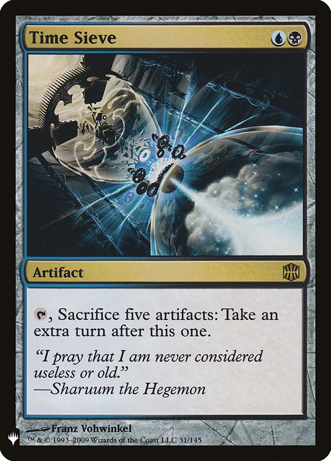 Time Sieve card front