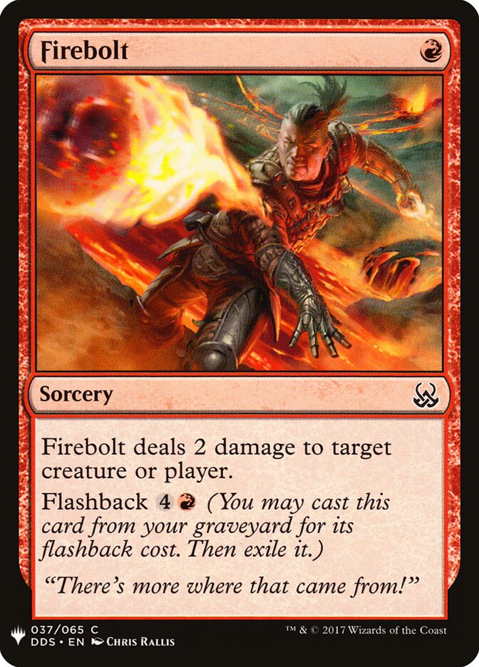 Firebolt card front