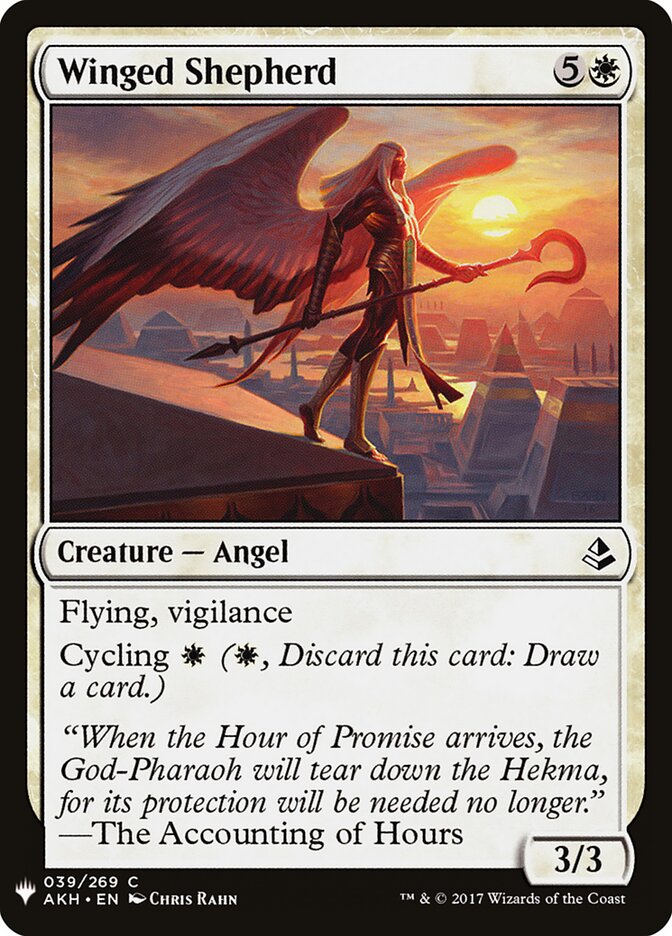 Winged Shepherd card front