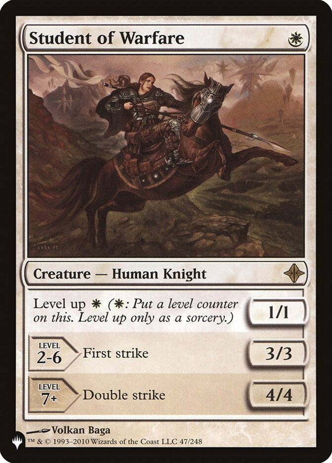 Student of Warfare card front