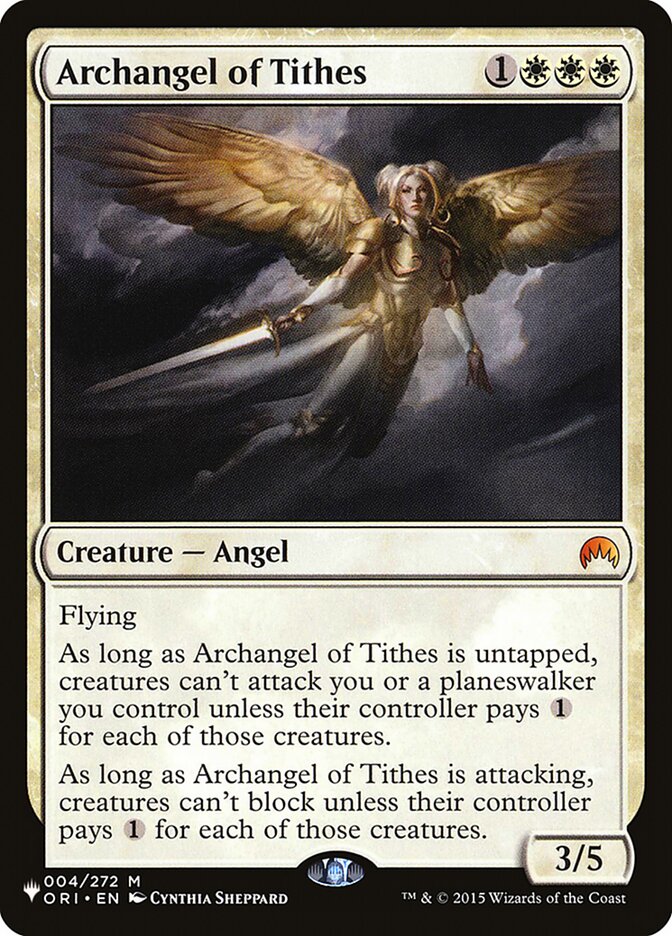 Archangel of Tithes card front