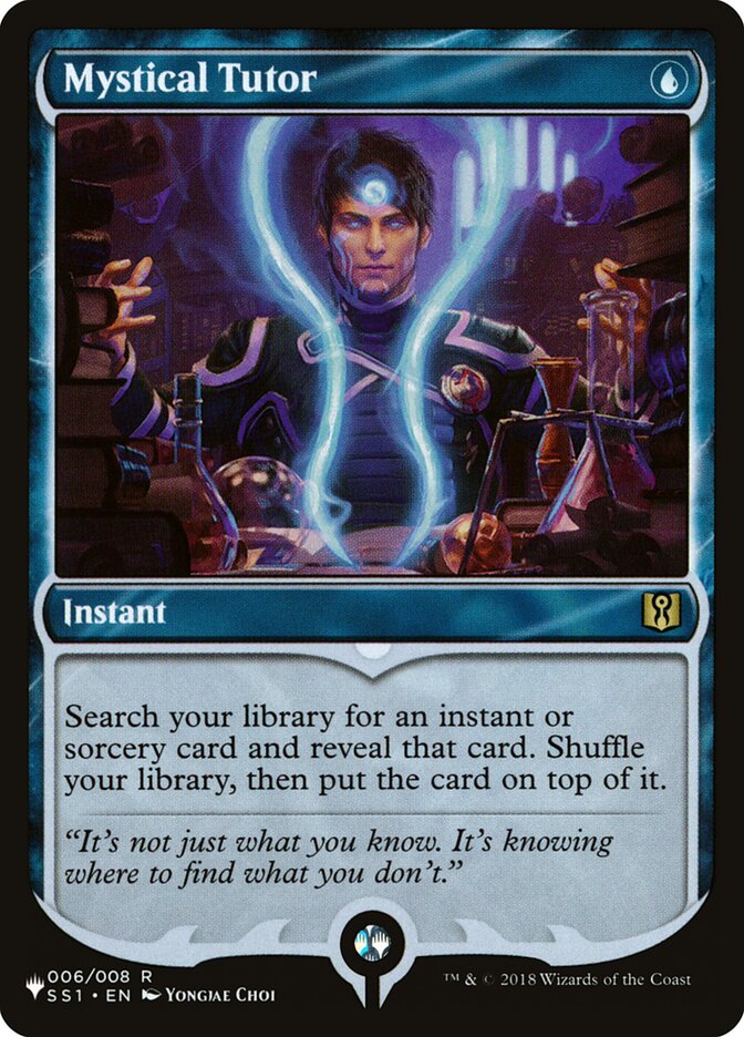 Mystical Tutor card front