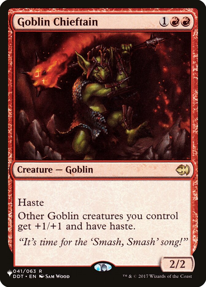 Goblin Chieftain card front