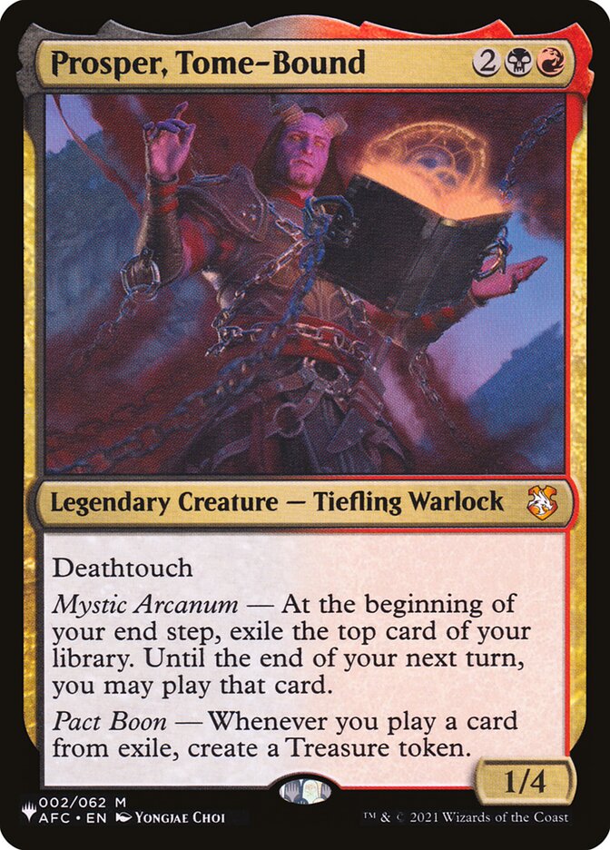 Prosper, Tome-Bound card front