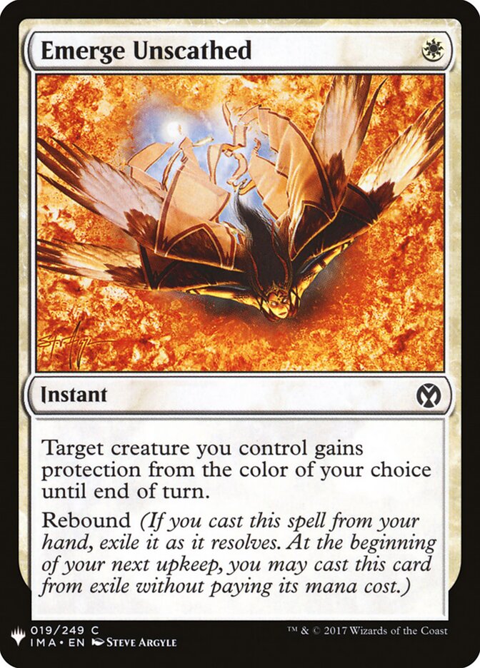 Emerge Unscathed card front