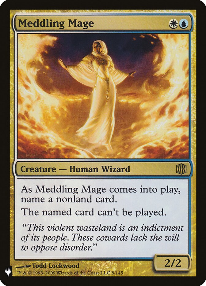 Meddling Mage card front