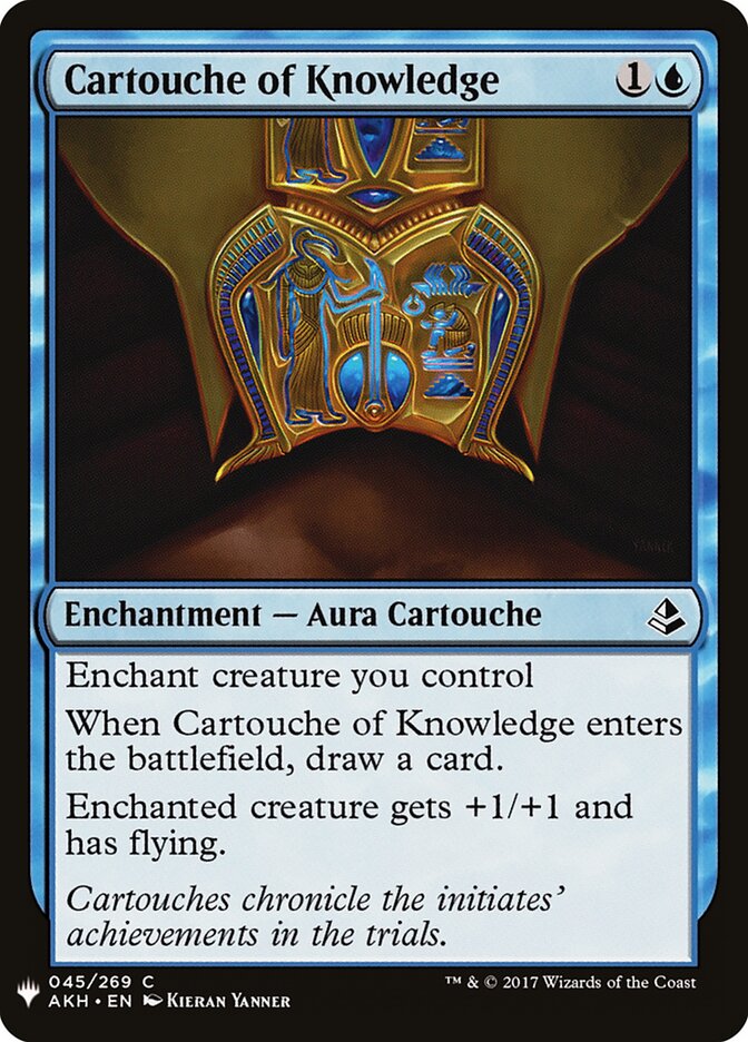 Cartouche of Knowledge card front