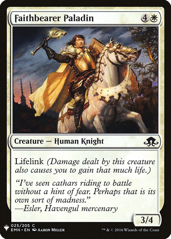 Faithbearer Paladin card front