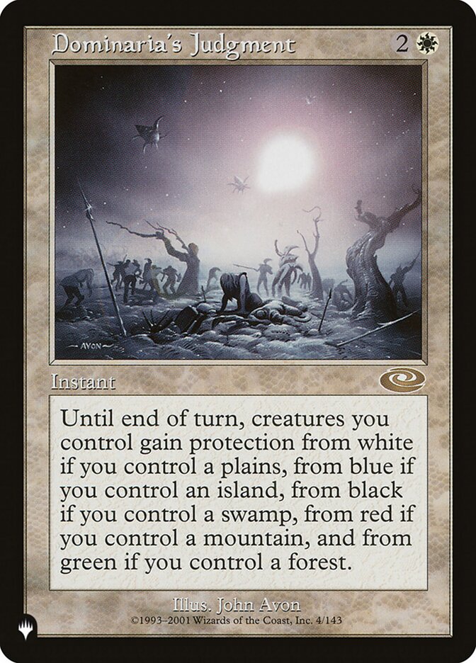 Dominaria's Judgment card front