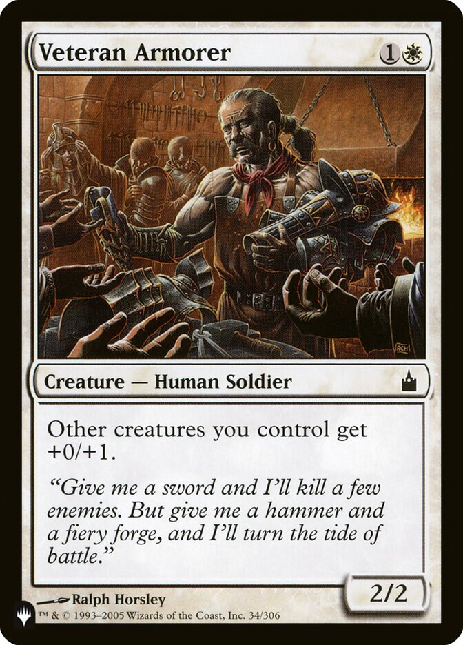 Veteran Armorer card front