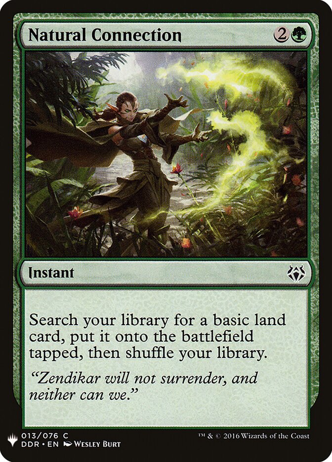 Natural Connection card front