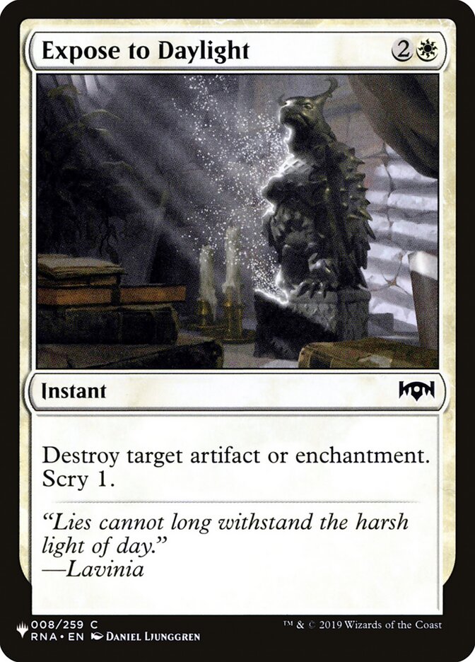 Expose to Daylight card front