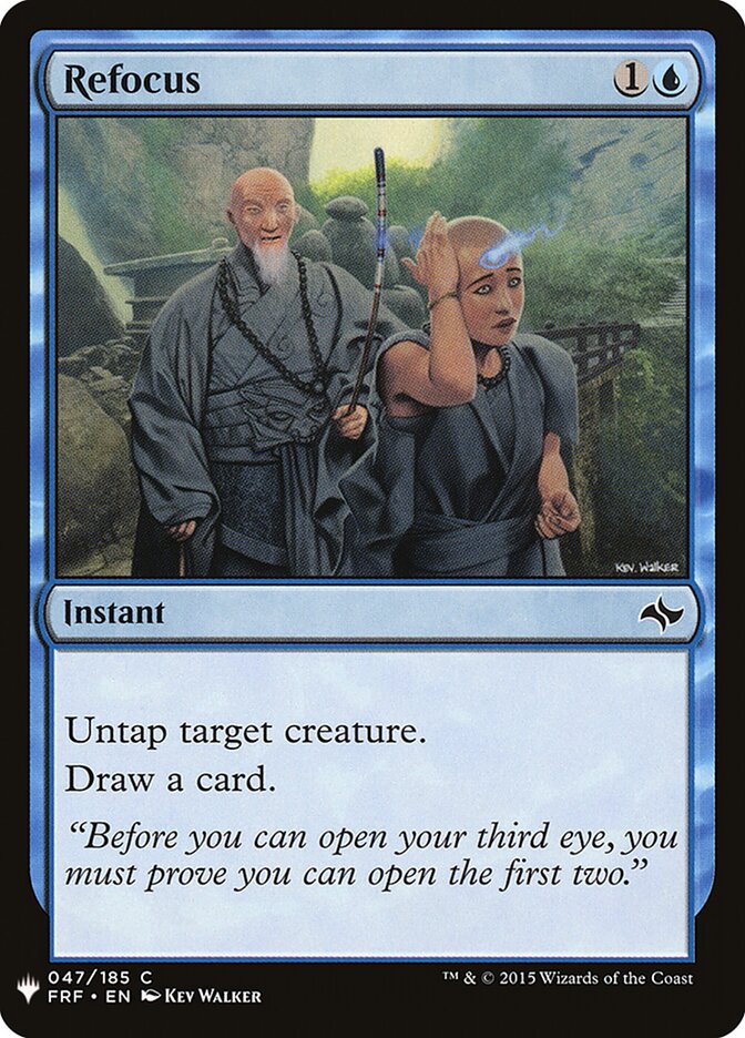 Refocus card front
