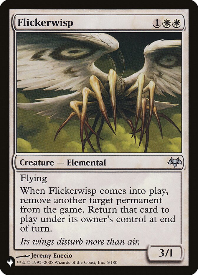 Flickerwisp card front
