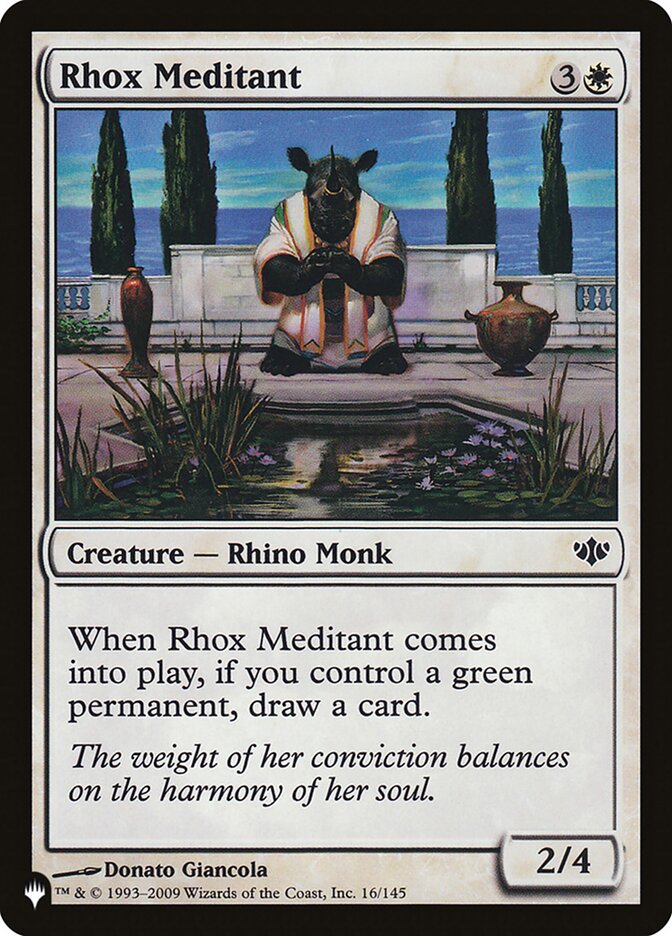 Rhox Meditant card front