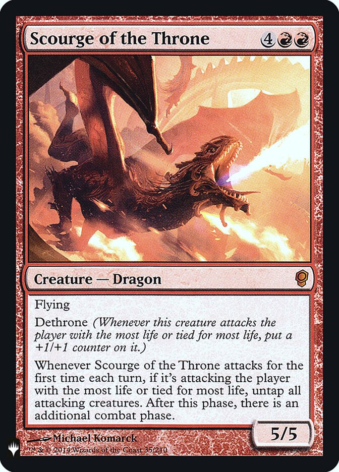 Scourge of the Throne card front