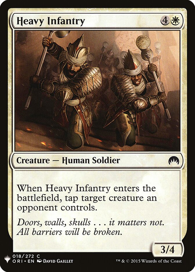 Heavy Infantry card front