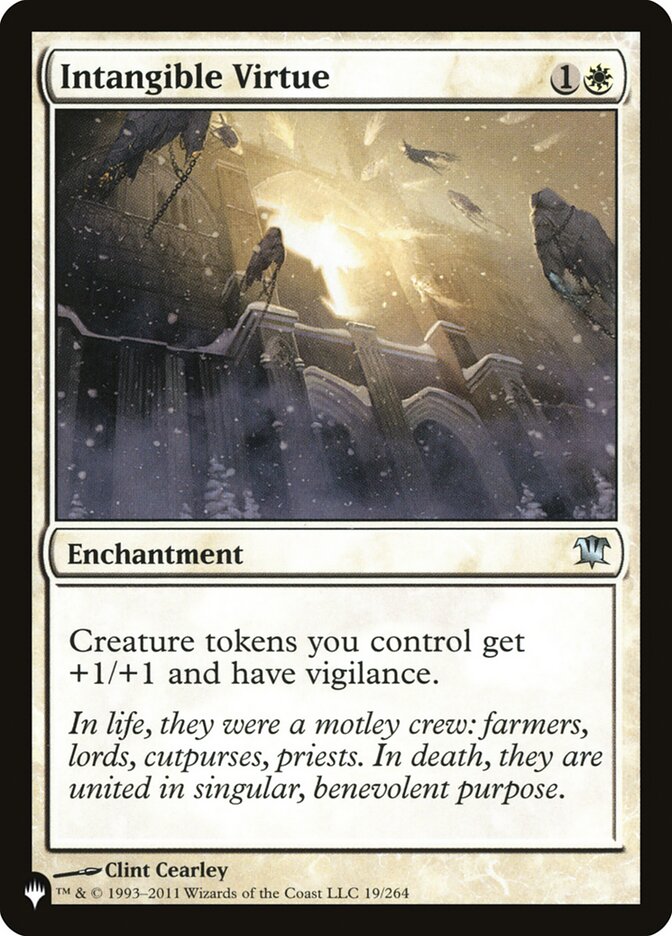 Intangible Virtue card front
