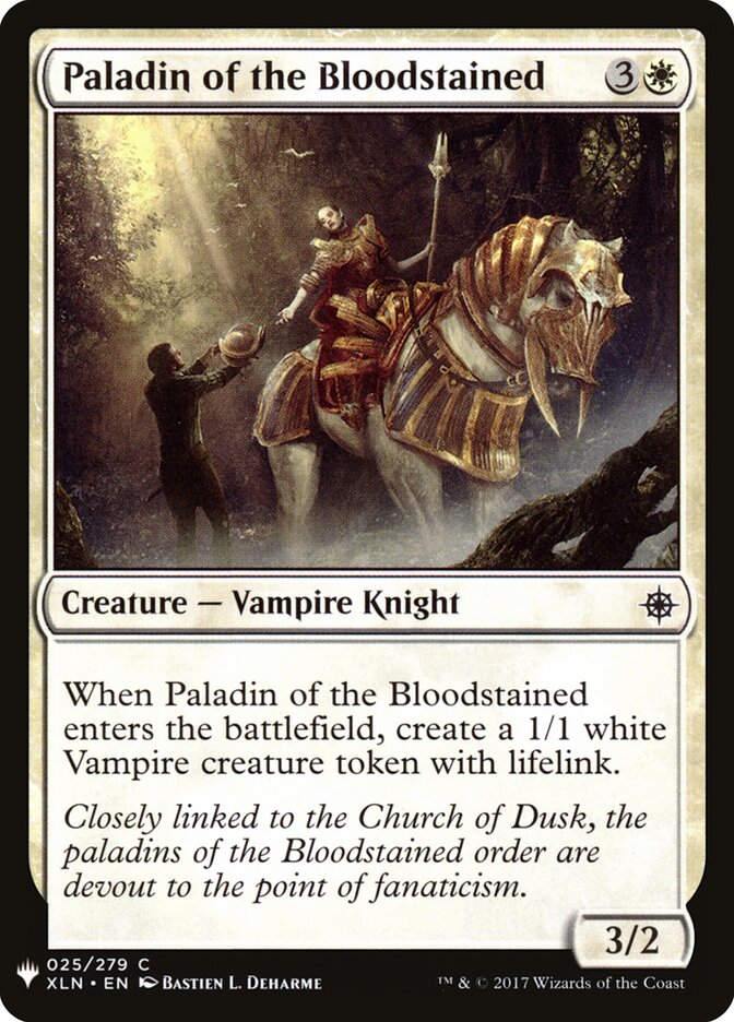 Paladin of the Bloodstained card front