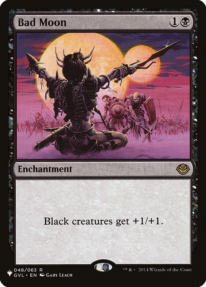 Bad Moon card front